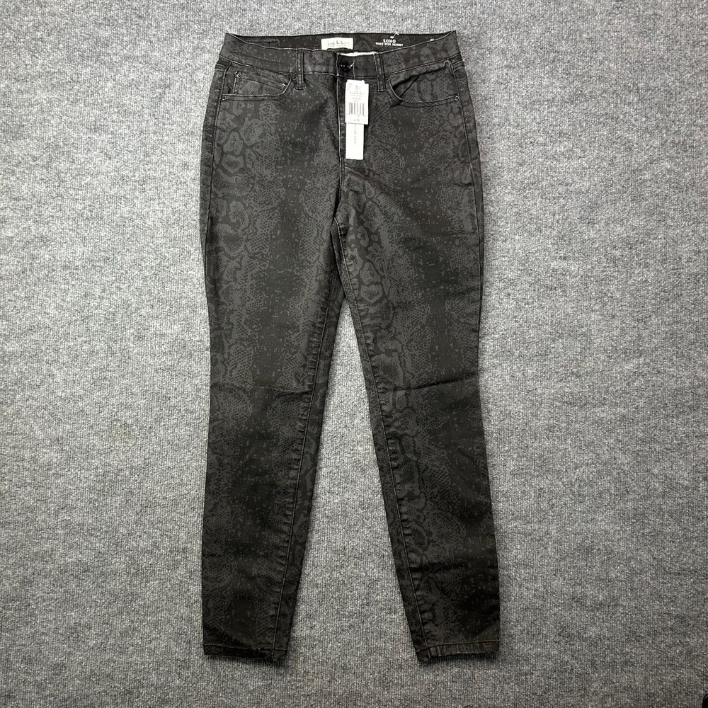 Nicole Miller SOHO High Rise Skinny Jeans Womens Snakeskin Classic 31X27.5 - NWT